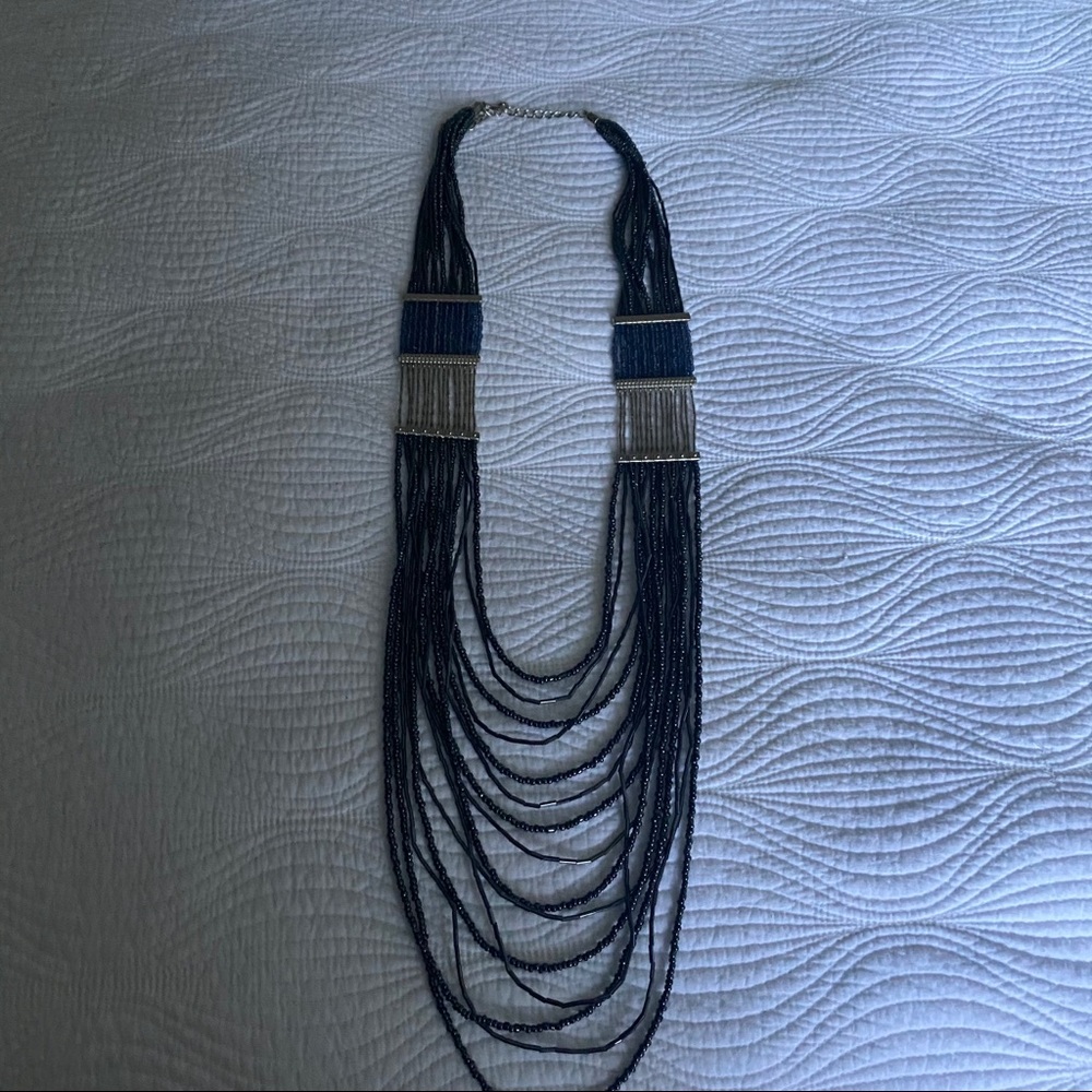 Chico’s Necklace Blue &Silver